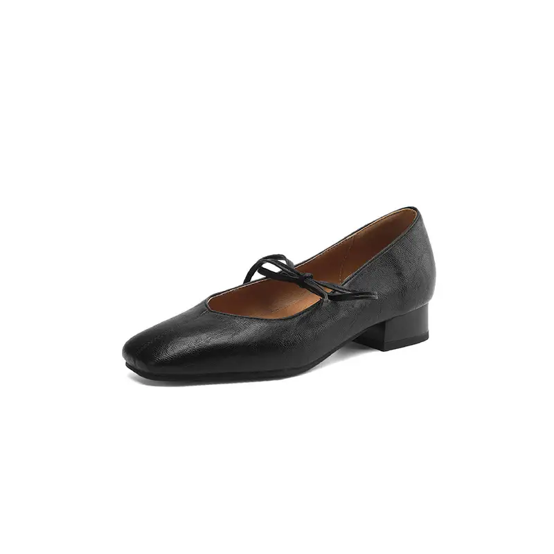 Lace-up Shallow-toe Women's Trendy Pumps