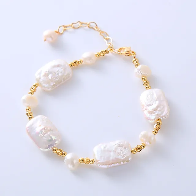 Vintage Natural Pearl Bracelet Bracelet Women's Accessories White - Shop at LoveMi
