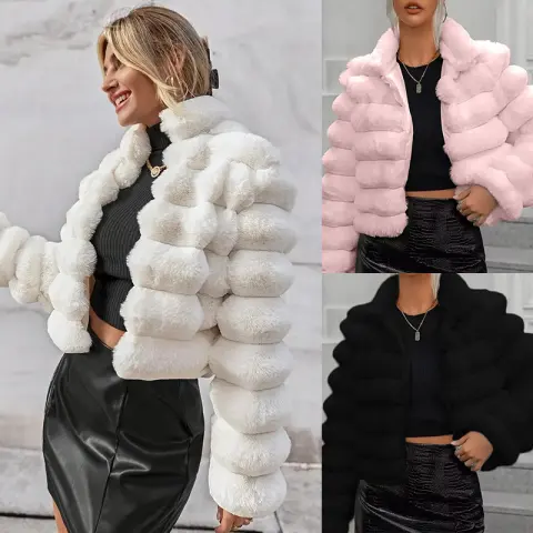 Autumn and Winter Imitation Fur Coat Short Women