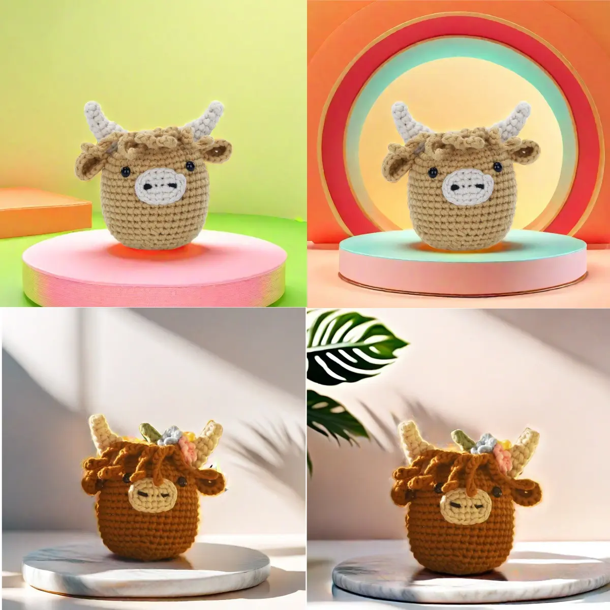 Wool Hand-woven Bee Animal Doll DIY Material