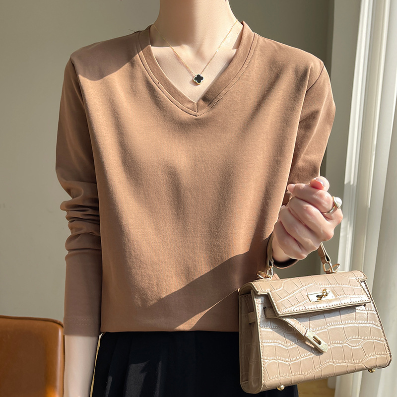 Women's V-neck Cotton Top