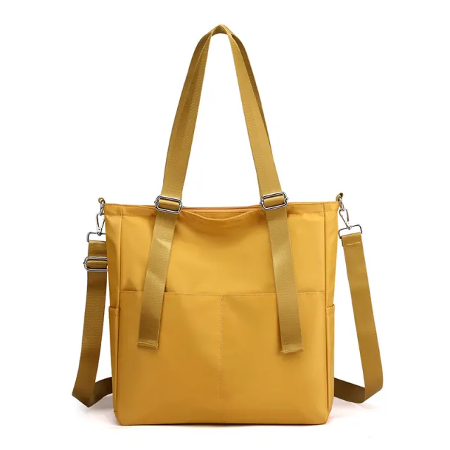 Oxford Cloth Shoulder Bag Large Capacity Casual Tote Bag Yellow - Shop at LoveMi
