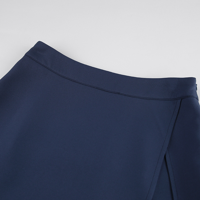 Title 7, Damen High Waist blaue Split Skirt. Stilvoller ...