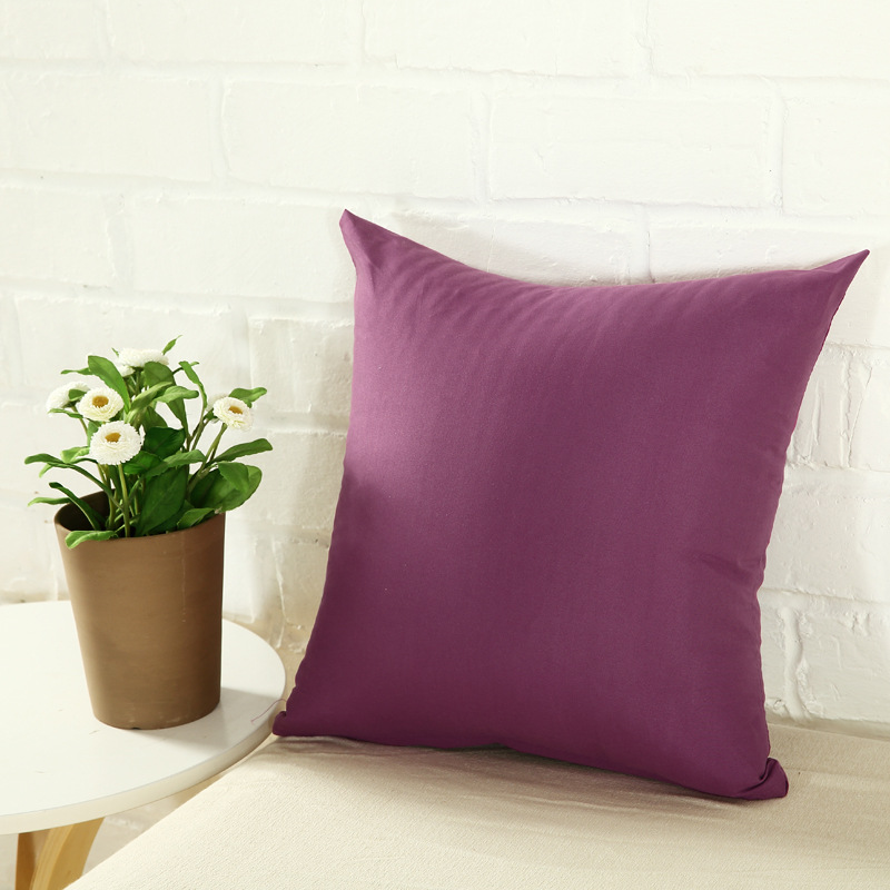 Dark Purple Pillow Cover