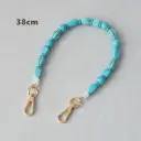 Vintage Turquoise Bag Chain Resin Chain view 3
