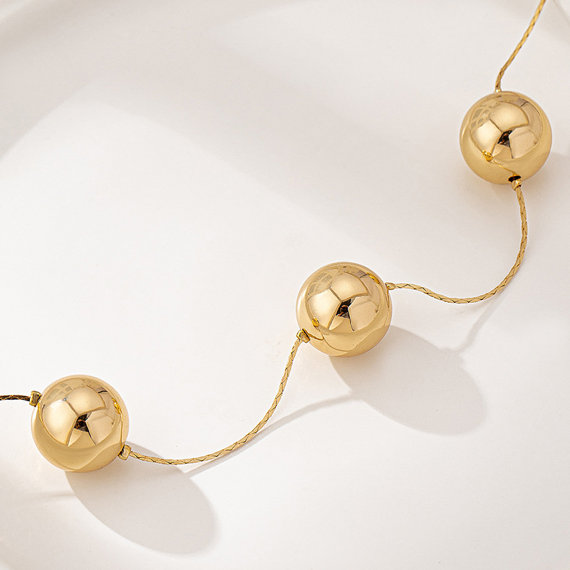 Fashion Big Round Bead Necklace