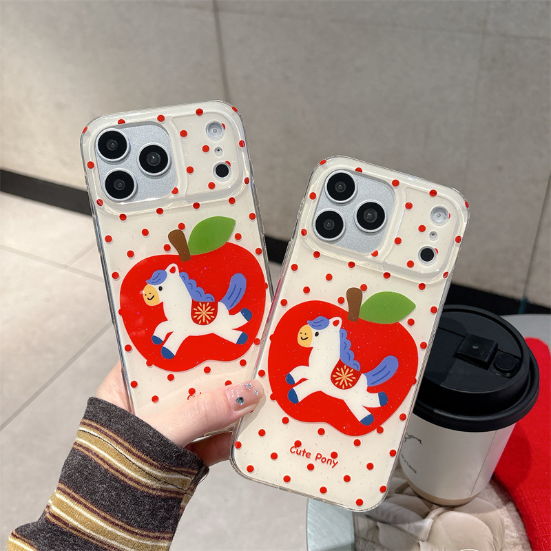 Korean-style Cute Red Polka-dot Phone Case
