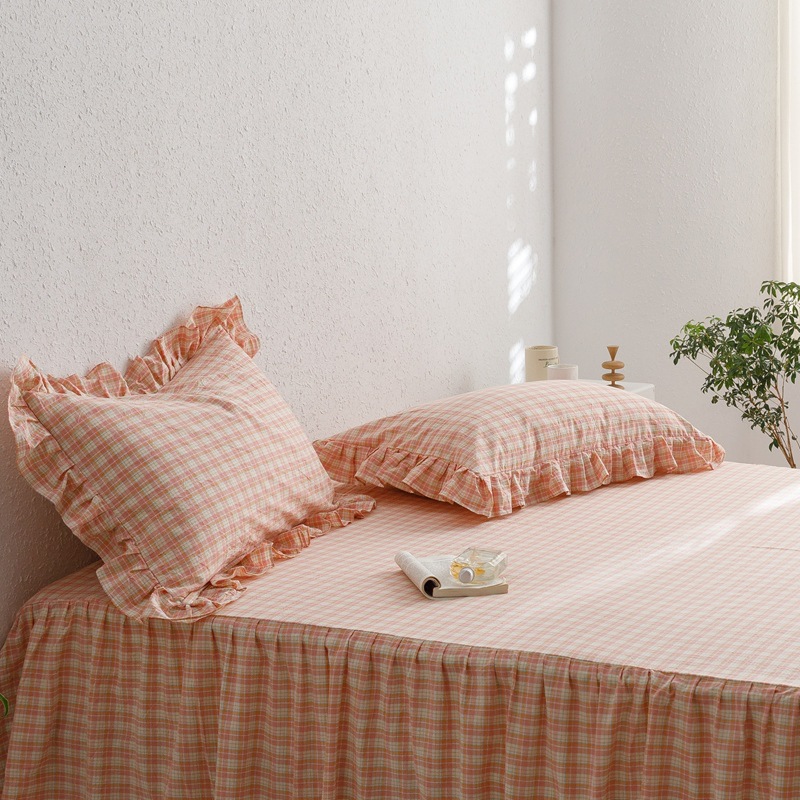 Cotton Pillowcase with Lace Trim, picture 6 of 10