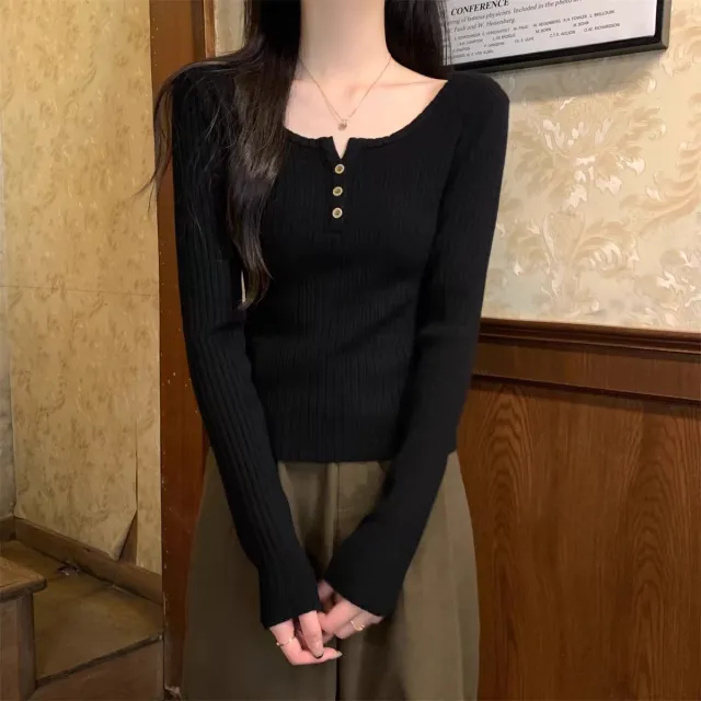 Women's Slim fit Base Layer Stylish Top Black - Shop at LoveMi