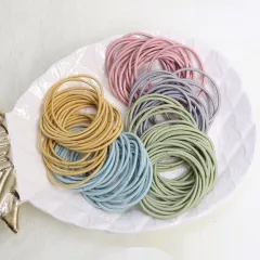 Female Morandi Simple Rubber Band Hair Rope - 100 Macarons Bird Bags - View 1