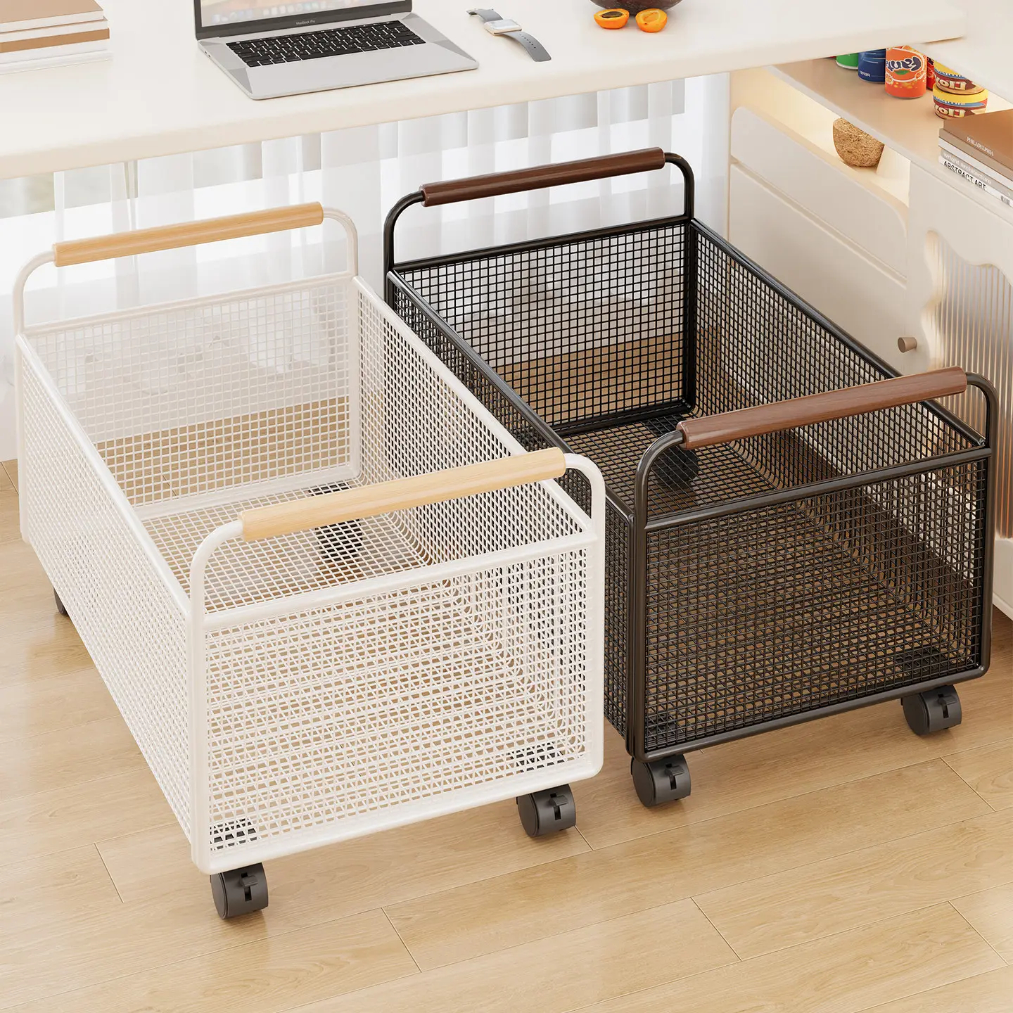 Bookshelf Storage Rack Small Book Cart