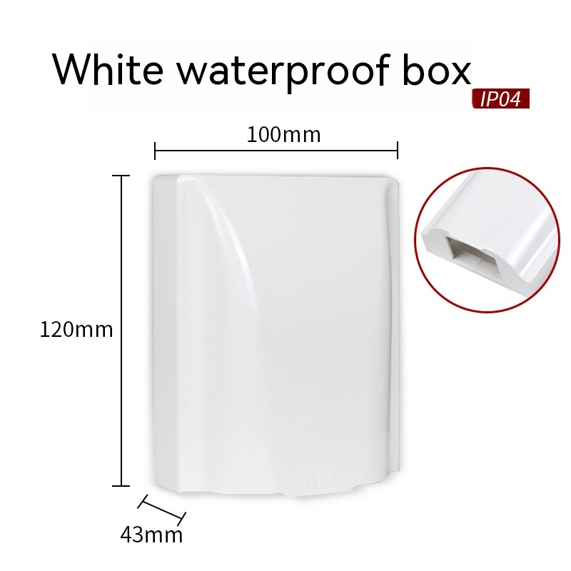 White Socket Waterproof Box