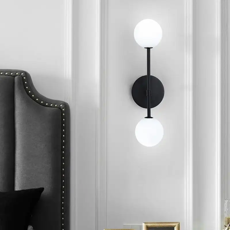 Iron Glass Nordic Light Luxury Creative Simple Living Room Bedroom Bedside Bathroom Mirror Front Lamp