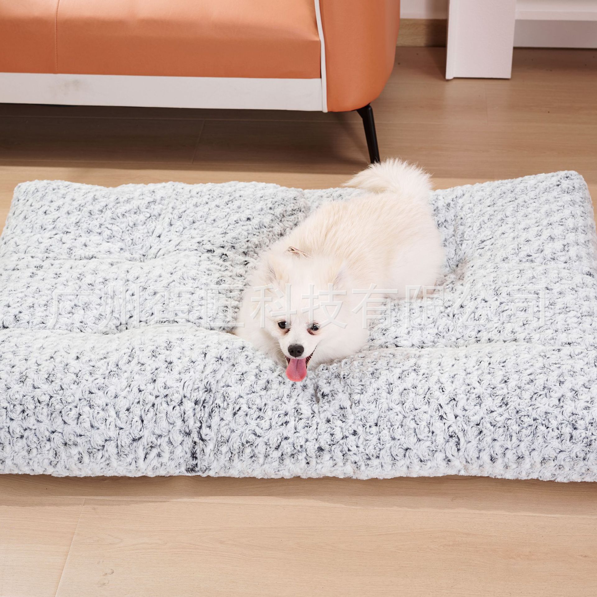 Pet Embossed Velvet Dog Bed Small, Medium And Large Dogs Cat Nest