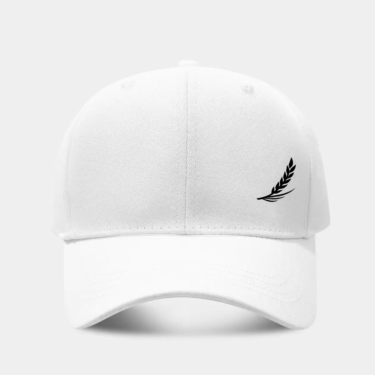 Side-hemmed Wheat-ear Print Baseball Cap For Men Outdoor Casual Style