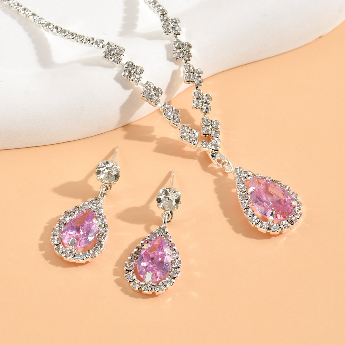 Women's Zircon Fashion Personalized Necklace Suit