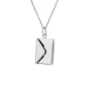 Personalized Flip Envelope Pendant Creative Gift Stainless-steel Jewelry Apple-box Set view 3