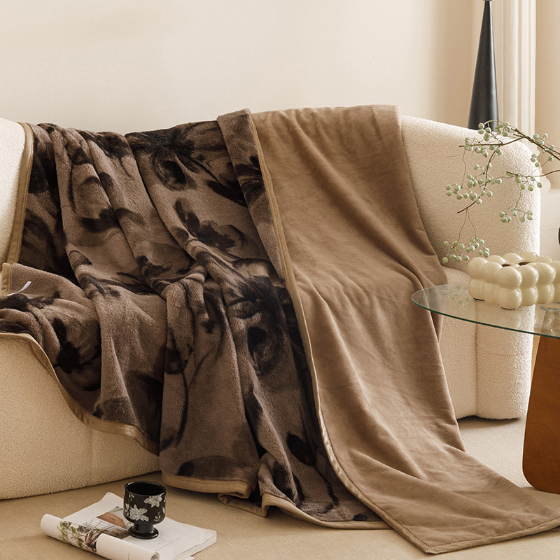 Pătură decorativă cu imprimeu Jacquard, potrivită pentru utilizarea în spații cu aer condiționat