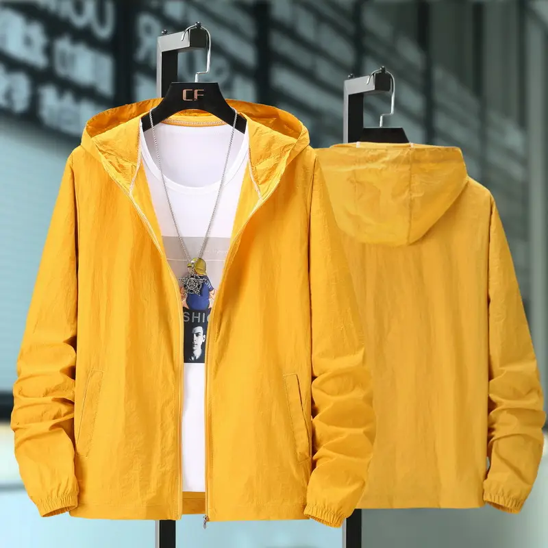 Fashionable Hooded Sun-protective Clothing Plus-size