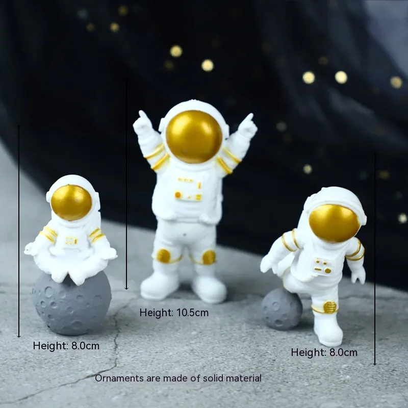 Baking Cake Topper Birthday Three-dimensional Balloon Plug-in XINGX Ornaments - Gold Solid 3