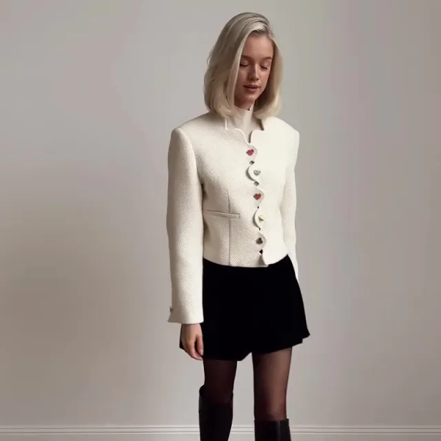Women's Ruffled Top Short Skirt Two piece Suit White - Shop at LoveMi