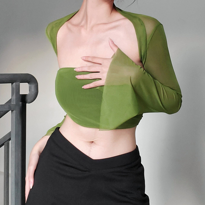 First-line Collar Off-the-shoulder Stitching Bottom Vest