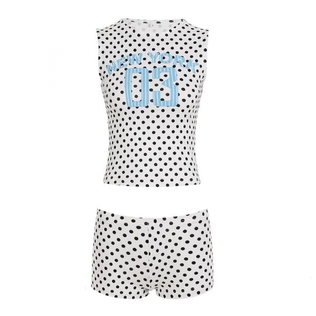 Street Sports Digital Printing Sleeveless Tank Top Shorts Casual Suit Tan - Shop at LoveMi