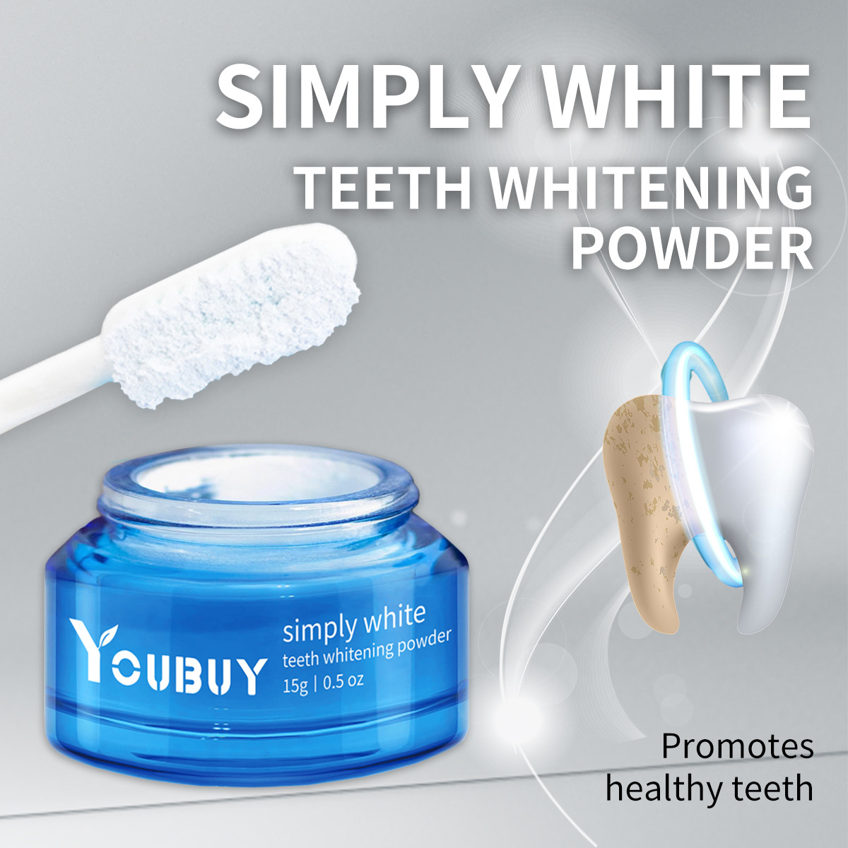 Title 2, YOUBUY Teeth Whitening Brightening Powder Reduc...