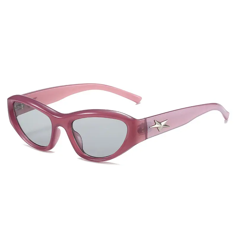 Cat-eye Sunglasses Pentagram Glasses Fashionable For Cycling And Sports