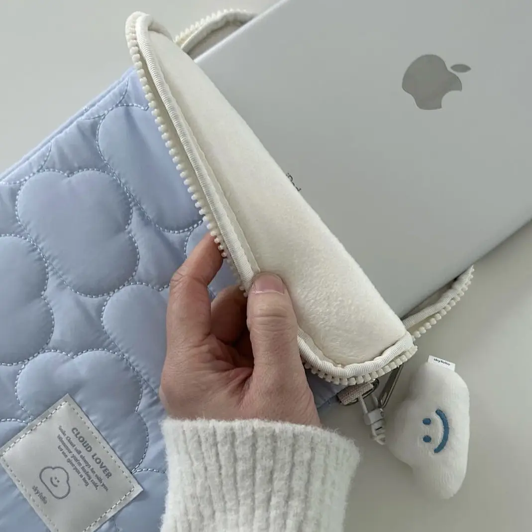 Notebook Storage Cute Cloud Embroidery Ipad Tablet PC Bag