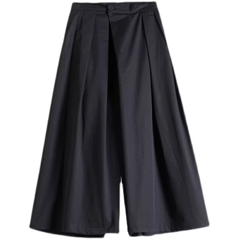 Men's And Women's Neutral Autumn High Waist Slimming Irregular Niche Japanese Loose Wide Leg Pants