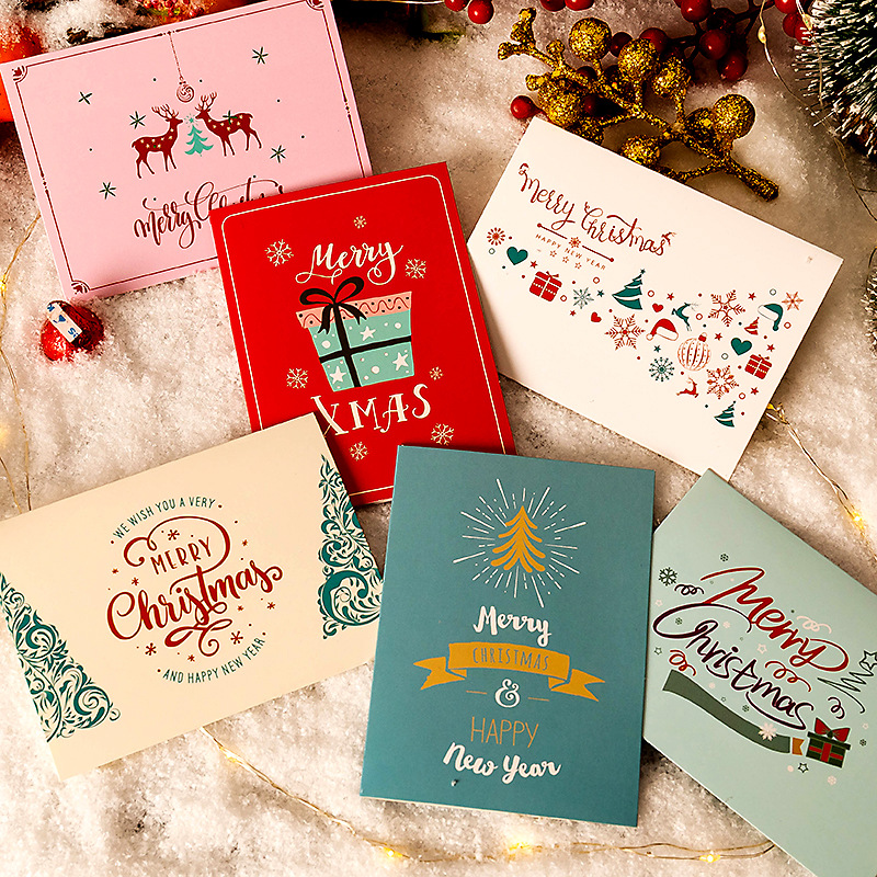 Christmas Greeting Card Envelope Christmas Gift Box Cards