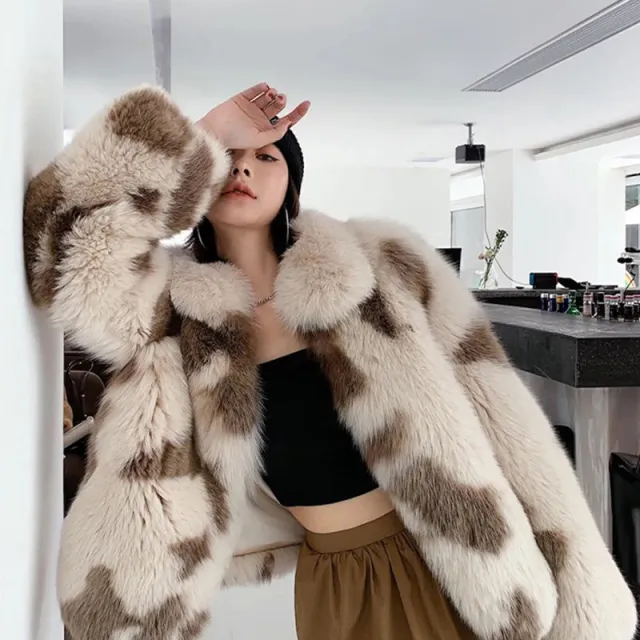 Lamb Fur Coat Autumn And Winter Women's Clothing Coffee Beige - Shop at LoveMi