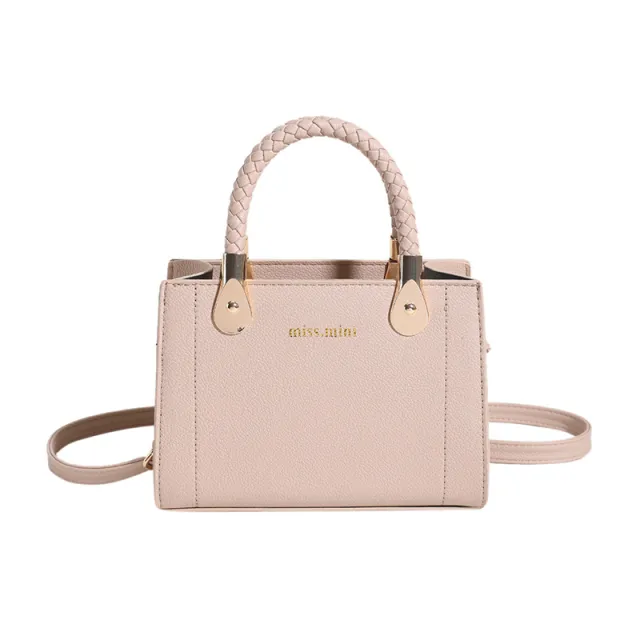Women's Bag Trendy Fashion Ins Lychee Pattern Portable Khaki - Shop at LoveMi