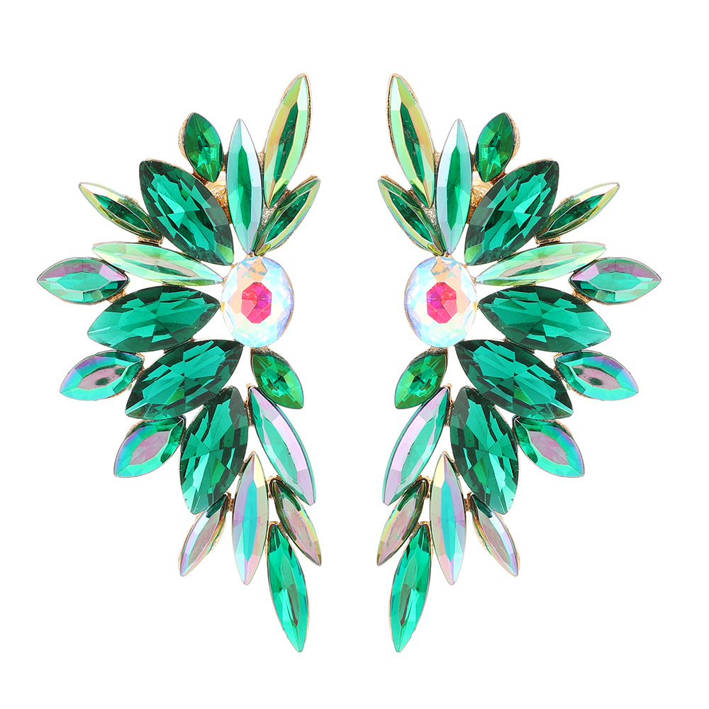 Fashionable Rhinestone Alloy Large Earrings