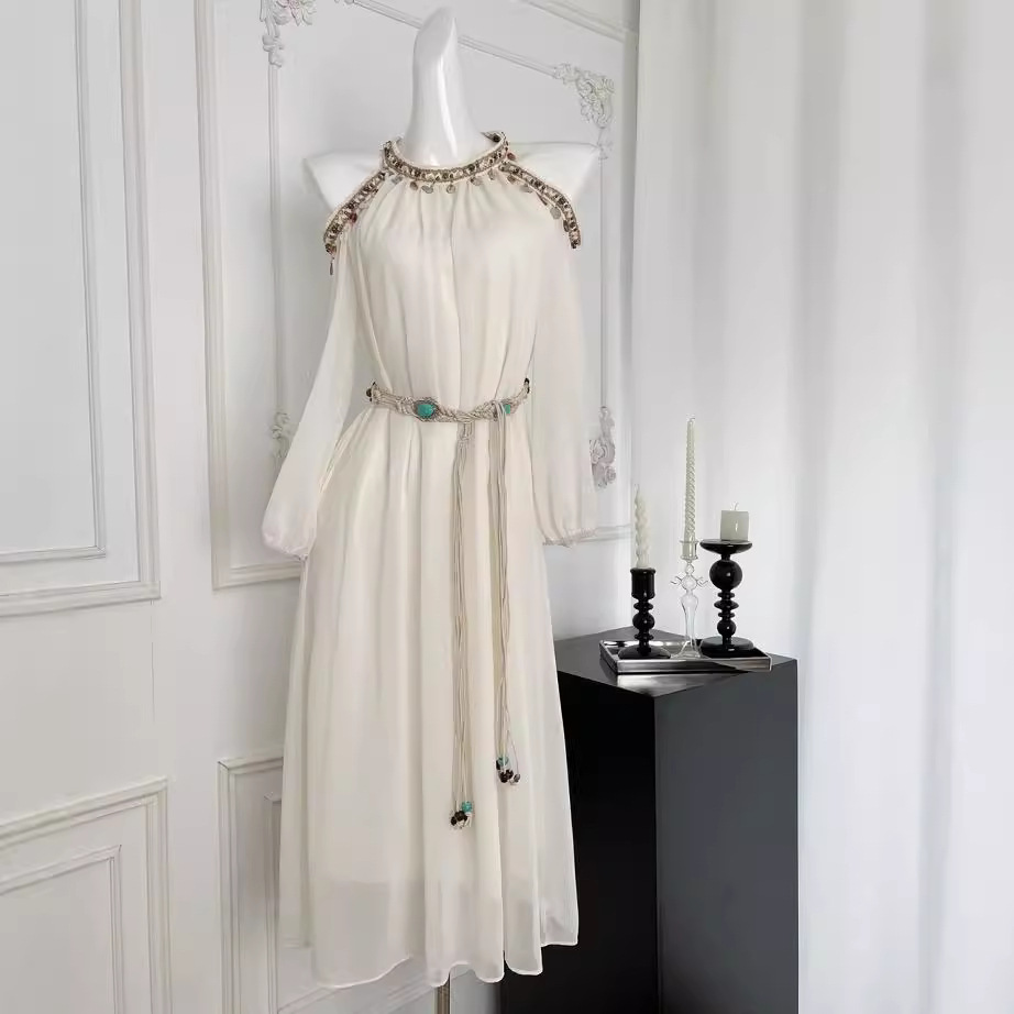 Bohemian Vacation Style Tea Break Dress For Women