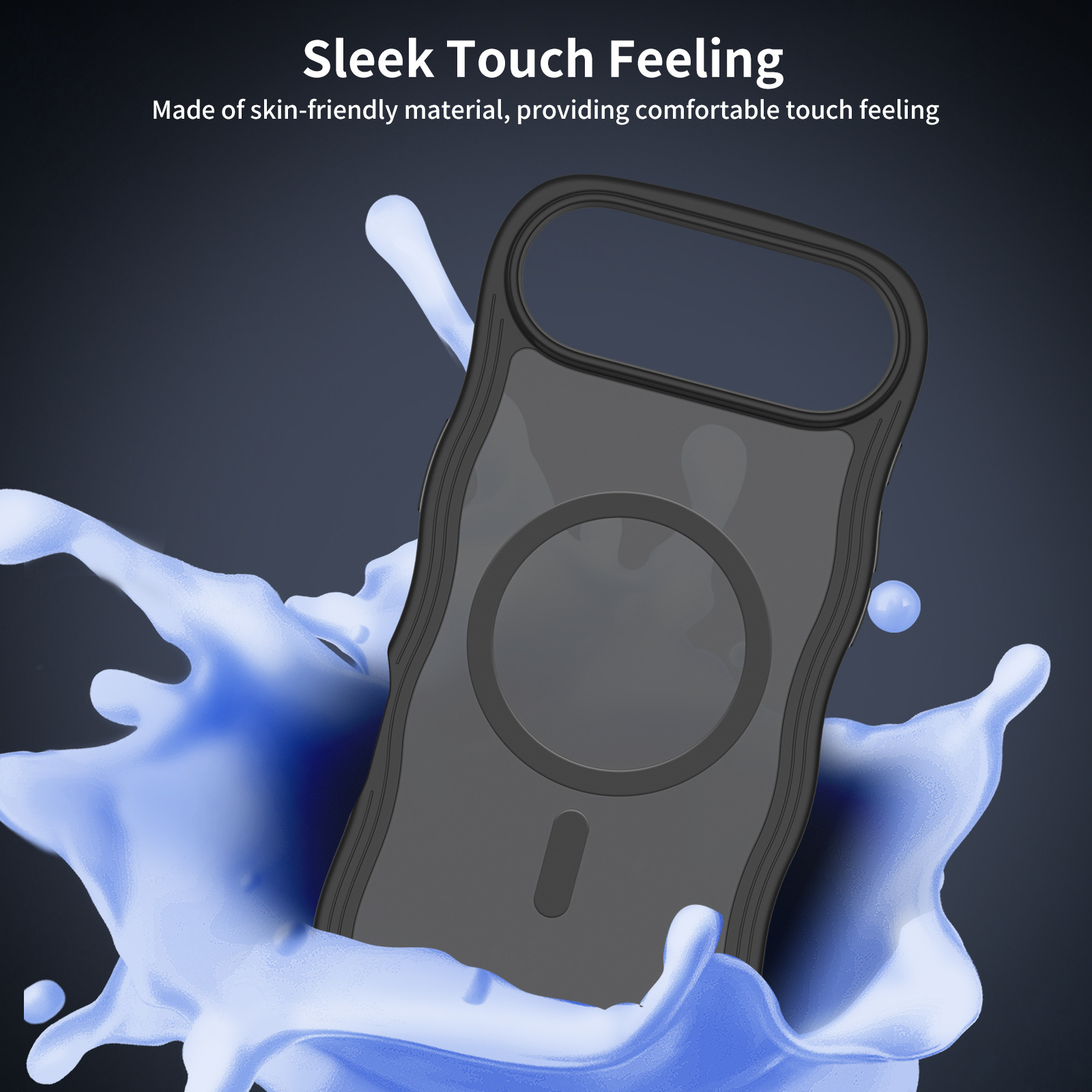 Wave Lines Skin Feeling Two-in-one Magnetic Suction Phone Case - Image 2