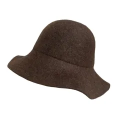 Autumn And Winter Wave Cold Water Jug British Retro Easy Matching Hat - Dark Brown Mixed - View 1