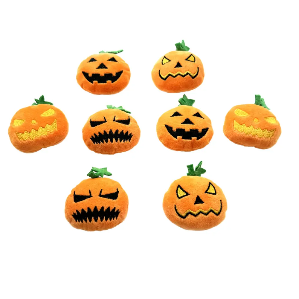 Pumpkin Ghost Face Shape Halloween Cat Toy