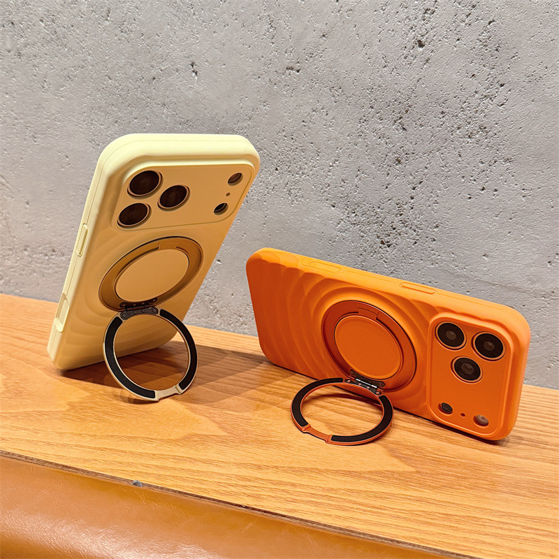Wavy-pattern Liquid Silicone Phone Case 4