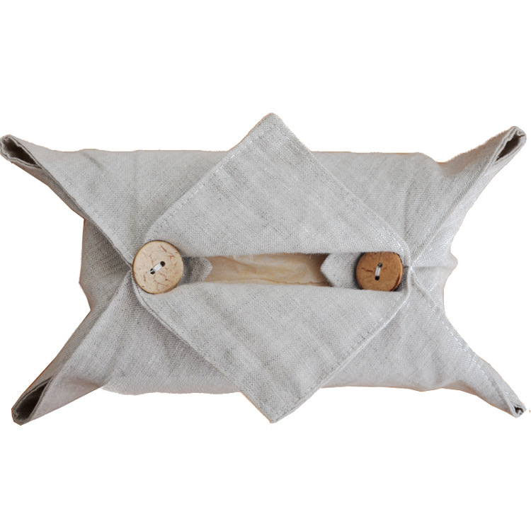 Fabric Living Room Home Car Linen Tissue Box 7
