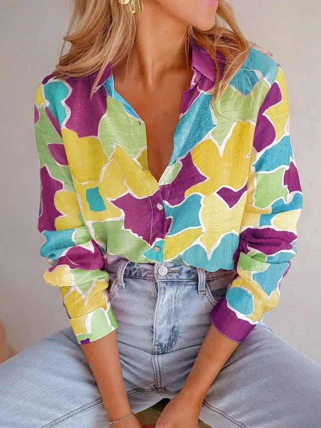 Women's Fashion Casual All match Short sleeved Shirt Wg25Rq250421Y034 4Xl - Shop at LoveMi