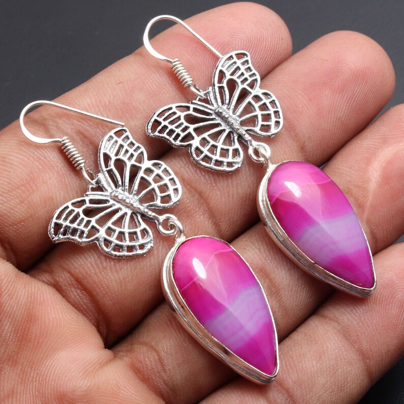 Creative Turquoise Earrings Women's European And American Retro Butterfly