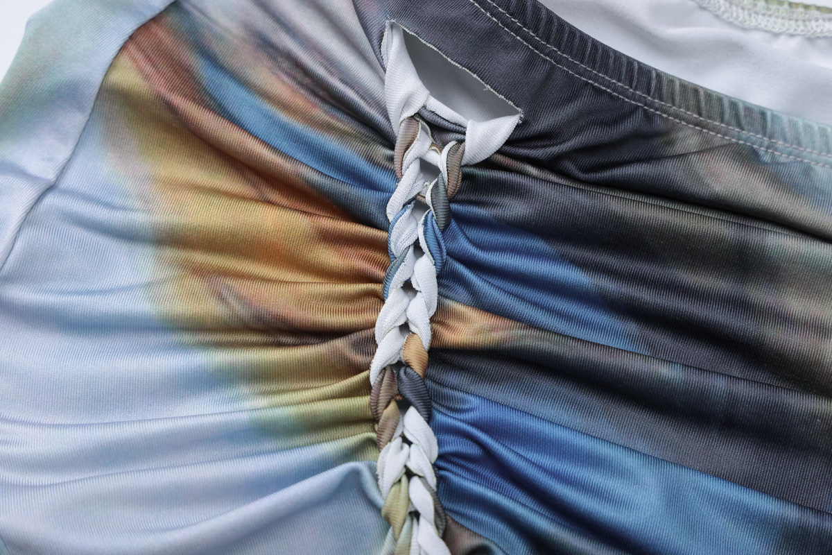 Ladies' Leisure Gathered Top With Slim Tie-waist Skirt E482edd6 3669 49b9 8da3 F1f3ea1f762c