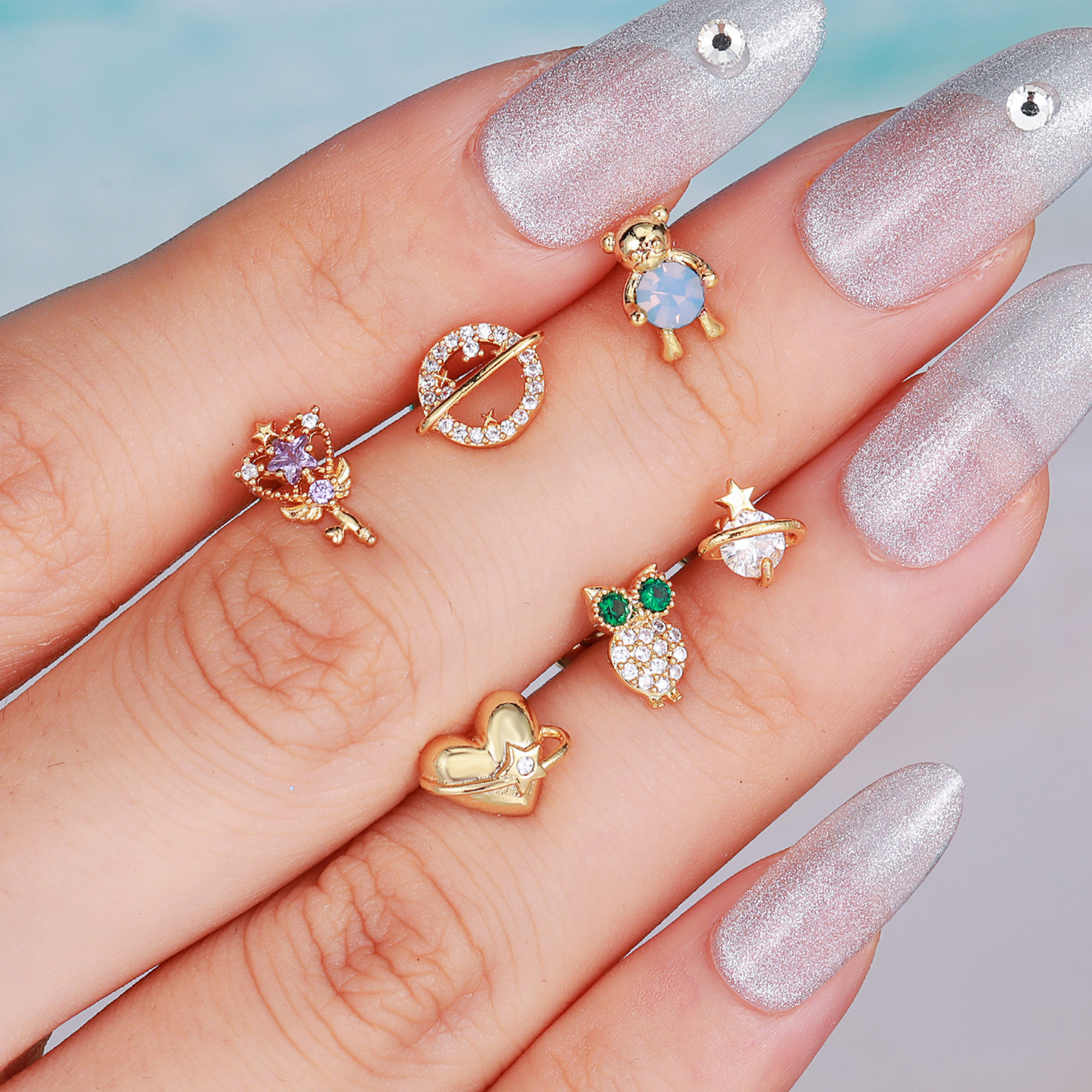 Ear Bone Stud Stainless Steel Rod Piercing Twist Ball