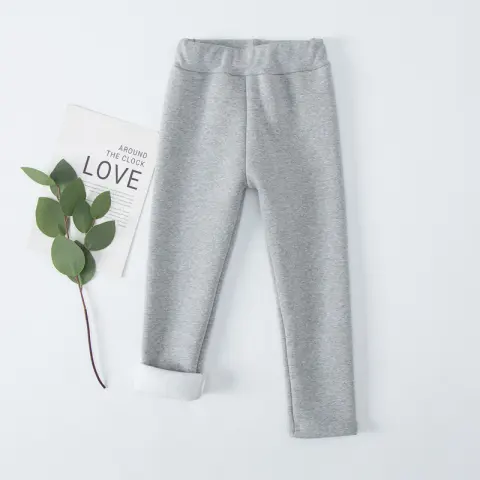 Fleece-lined Extra-thick Casual Pants for Kids