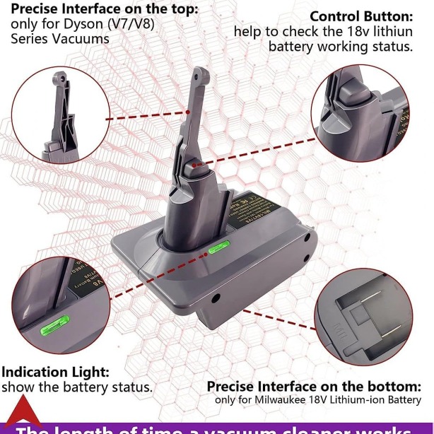 Tool Battery Vacuum Cleaner Tool
