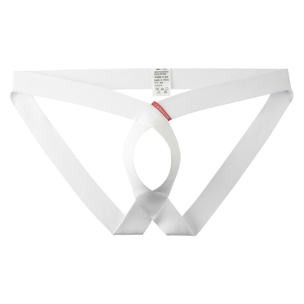 Mens Sexy Hollowed-out Personalized Briefs Stylish No-pull T-back Thongs For A Bold Modern Look