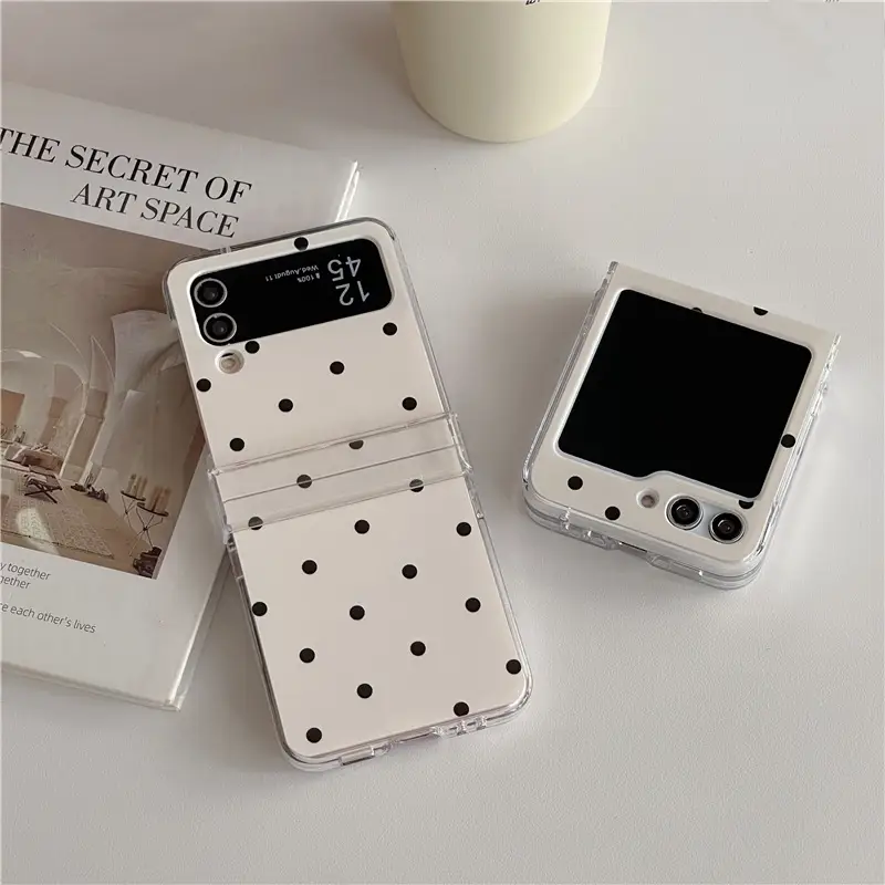 Folding Phone Case Cute Ins Polka Dot