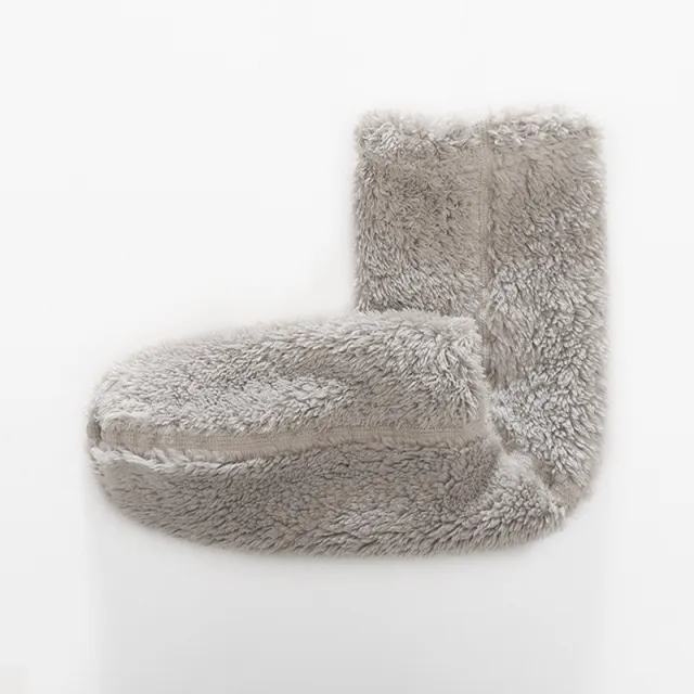 Fleece Lined Padded Warm Keeping Room Socks Room Socks Silver Gray - Shop at LoveMi